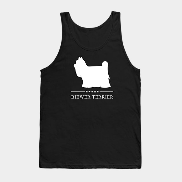 Biewer Terrier White Silhouette Tank Top by millersye